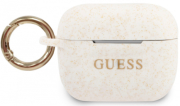 GUESS COVER SILICONE FOR APPLE AIRPODS PRO WHITE GUACAPSILGLWH