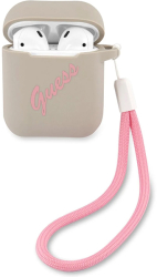 GUESS COVER VINTAGE FOR APPLE AIRPODS GEN 1 / APPLE AIRPODS GEN 2 GREY GUACA2LSVSGP