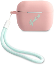 GUESS SILICONE CASE VINTAGE FOR APPLE AIRPODS PRO PINK GUACAPLSVSPG