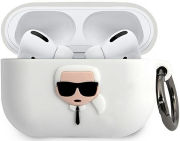 KARL LAGERFELD COVER KARL HEAD FOR APPLE AIRPODS PRO WHITE KLACAPSILGLWH