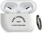 KARL LAGERFELD COVER RUE ST GUILLAUME FOR APPLE AIRPODS PRO WHITE KLACAPSILRSGWH