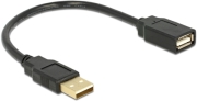 DELOCK 82457 EXTENSION CABLE USB 2.0 A-A MALE/FEMALE 15CM