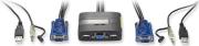 LEVEL ONE KVM-0223 2 PORT USB CABLE KVM WITH AUDIO