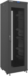 LANBERG FREE-STANDING RACK 19' 37U/600X600MM DEMOUNTED FLAT PACK BLACK WITH PERFORATED DOOR LCD