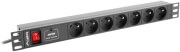 LANBERG POWER DISTRIBUTION UNIT (PDU) 1U 10A 7 SOCKETS 2M BLACK