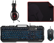SPARTAN GEAR HYDRA 2 GAMING COMBO KEYBOARD MOUSE HEADSET MOUSEPAD FOR PC