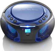 LENCO SCD-550 PORTABLE FM RADIO WITH CD/MP3/USB BLUE