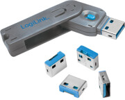 LOGILINK AU0043 USB PORT BLOCKER (1X KEY AND 4X LOCKS)