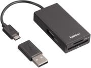HAMA 54141 USB2.0 OTG HUB/CARD READER FOR SMARTPHONE/TABLET/NOTEBOOK/PC