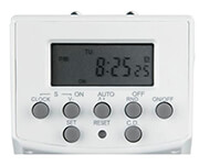 HAMA 223306 ”MINI” DIGITAL WEEK TIMER SWITCH, ACCURATE TO THE MINUTE, 20 PROGRAMMS WHITE