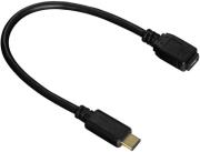 HAMA 135718 USB-C ADAPTER CABLE USB-C PLUG - MICRO USB 2.0 SOCKET GOLD-PLATED 0.15M