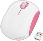 LOGILINK ID0083A COOPER WIRELESS OPTICAL MOUSE 2.4GHZ 1000DPI WHITE/PINK
