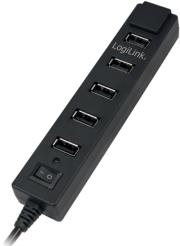 LOGILINK UA0124 USB 2.0 7-PORT HUB WITH ON/OFF SWITCH BLACK