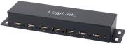 LOGILINK UA0148 USB 2.0 7-PORT HUB WITH POWER SUPPLY FULL METAL HOUSING