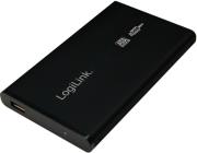 LOGILINK UA0041B 2.5' SATA HDD ENCLOSURE USB 2.0 ALUMINIUM BLACK