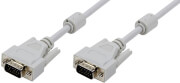 LOGILINK CV0027 VGA CABLE 2X 15-PIN MALE SHIELDED WITH 2X FERRIT CORE 5M GREY