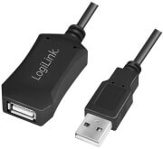LOGILINK UA0001A USB 2.0 REPEATER CABLE USB A-MALE – USB A-FEMALE 5M BLACK