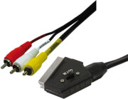 LOGILINK CA1029 SCART TO RCA CABLE 1X SCART MALE – 3X RCA MALE 2M