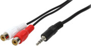 LOGILINK CA1045 AUDIO CABLE 1X 3.5MM MALE TO 2X CINCH FEMALE 5M