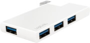 LOGILINK UA0303 4-PORT ROTATABLE USB 3.0 HUB SILVER