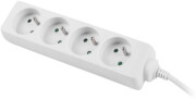 LANBERG 4 SOCKETS FRENCH QUALITY-GRADE COPPER CABLE POWER STRIP 1.5M WHITE