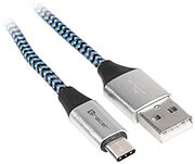 TRACER USB 2.0 CABLE TYPE-C A MALE – C MALE 1M BLACK/BLUE