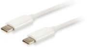 EQUIP 128351 USB 3.1 CABLE C->C M/M PLATINUM TYPE C 1M WHITE