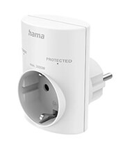 HAMA- 223321 OVERVOLTAGE PROTECTION ADAPTER WHITE