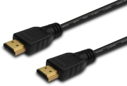SAVIO CL-37 HDMI CABLE V1.4 ETHERNET 3D DOLBY TRUEHD 24K GOLD-PLATED 1M