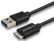 SAVIO CL-102 USB 3.0 - USB MICRO 3.0 TYPE B CABLE 1M BLACK