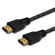 SAVIO CL-121 HDMI (M) CABLE V1.4 HIGH SPEED WITH ETHERNET GOLD-PLATED 1.8M BLACK
