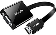 UGREEN HDMI TO VGA CONVERTER W AUDIO MM103 BLACK 40248