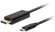 LANBERG USB-CM->DISPLAYPORT CABLE 4K 60HZ 3M BLACK