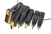 DELTACO HDMI-AR2 OFFICE ΣΕΤ ΑΝΤΑΠΤΟΡΩΝ HDMI ADAPTER RING MDP DP USB-C DVI HDMI C/D 4K