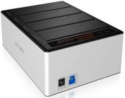 RAIDSONIC ICY BOX IB-141CL-U3 4-BAY DOCKING-CLONE STATION FOR 2.5/3.5' SATA HDD