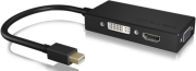 RAIDSONIC ICY BOX IB-AC1032 3-IN-1 MINI DISPLAYPORT TO HDMI/DVI-D/VGA GRAPHICS ADAPTER