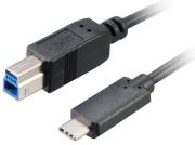AKASA AK-CBUB28-10BK USB 3.1 TYPE C – TYPE B CABLE 100CM