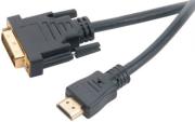 AKASA AK-CBHD06-20BK DVI-D TO HDMI CABLE WITH GOLD PLATED CONNECTORS 2M