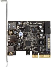 SILVERSTONE SST-ECU05, 1X USB3.1 TYP-C + 2X USB3.0 + 2X INTERNAL USB3.0 PCIE CARD