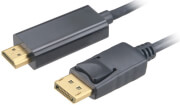 AKASA AK-CBDP20-18BK 4K DISPLAYPORT TO HDMI ACTIVE ADAPTER CABLE