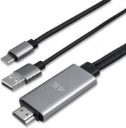 4SMARTS USB TYPE-C TO HDMI CABLE 1.8M INCL. CHARGING FUNCTION BLACK