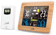 LIFE RAINFOREST BAMBOO EDITION WEATHER STATION WITH WIRELESS OUTDOOR SENSOR AND ALARM/CLOCK