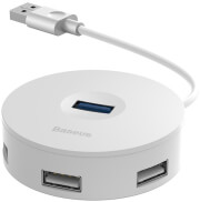 BASEUS ADAPTER HUB USB 3.0 TO 4XUSB WHITE