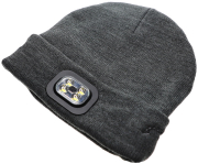 4SMARTS BASIC WIRELESS HEADSET BEANIE WITH LED AND CUFF GREY