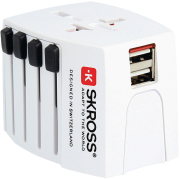 WORLD ADAPTER SKROSS MUV 1302930, 2 USB, 2.5