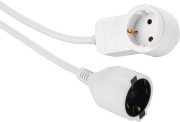 HAMA 133801 HAMA POWERPLUG EARTHED EXTENSION CABLE ADDITIONAL SOCKET 3.0 M WHITE