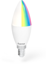 HAMA 176583 WLAN LED LAMP, E14, 5.5 W, RGBW, WITHOUT HUB, FOR VOICE / APP CONTROL