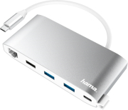 HAMA 200111 USB-C HUB MULTIPORT 8 PORTS 3 X USB-A 2 X USB-C VGA HDMI LAN