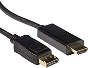 EWENT CABLE ACT AK3992 DISPLAYPORT MALE – HDMI-A MALE 5 M BLACK