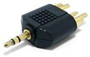 GEMBIRD A-458 3.5 MM PLUG TO 2 X RCA PLUG STEREO AUDIO ADAPTER